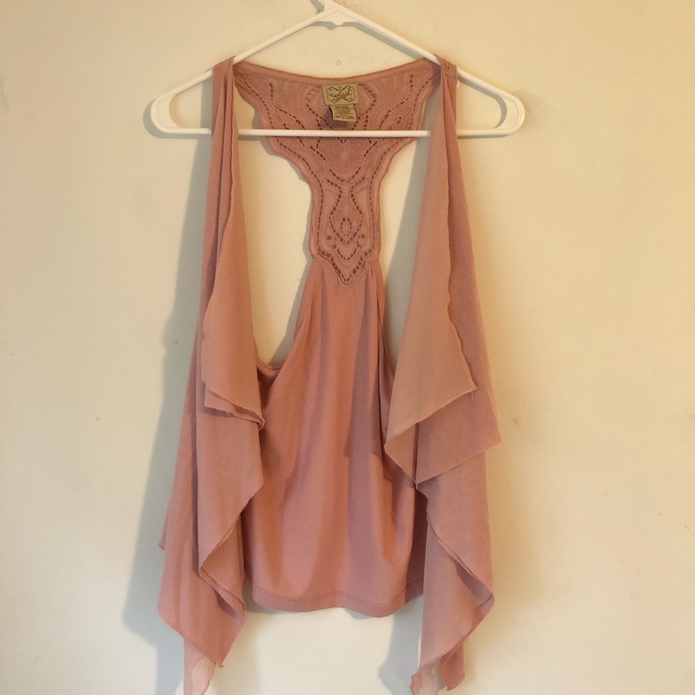 Rose Pink detailed Vest